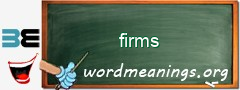 WordMeaning blackboard for firms